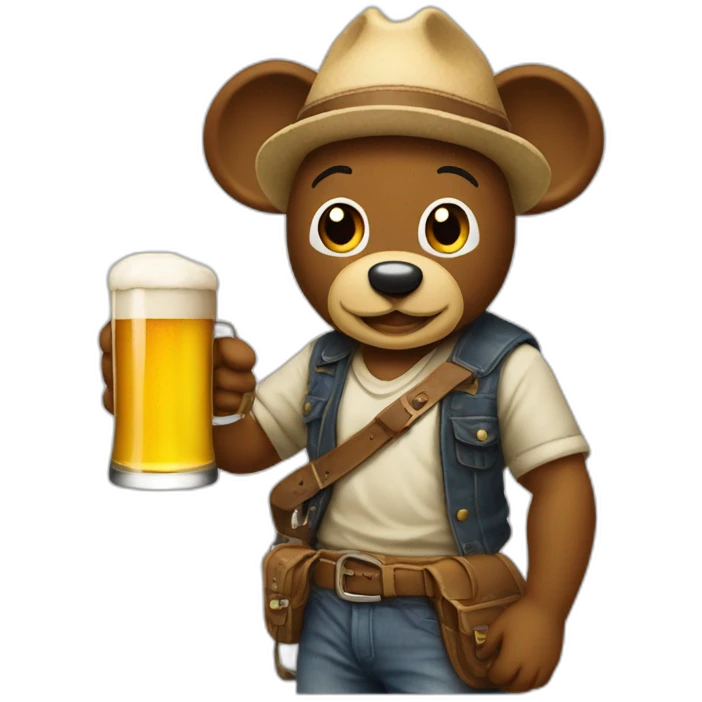 Michey avec biere emoji
