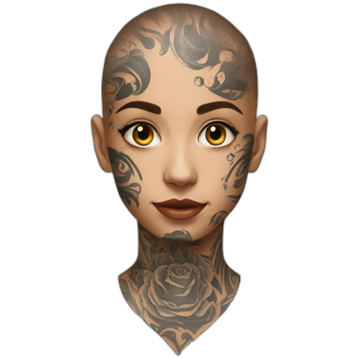 face-tattoo emoji