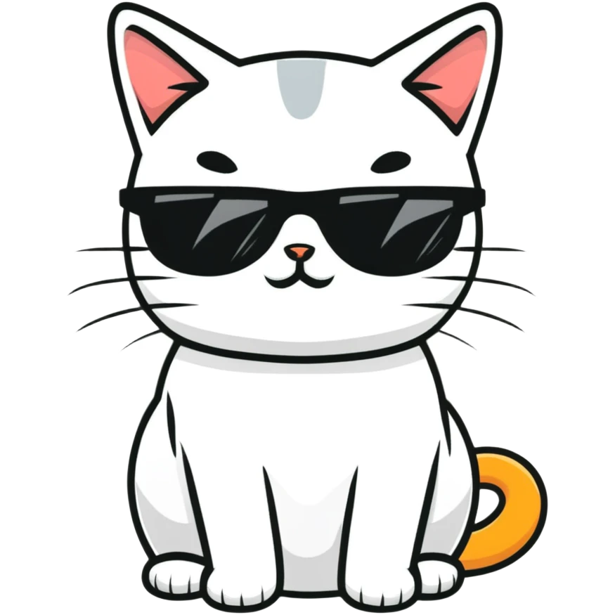 cat wearing sunglasses emoji