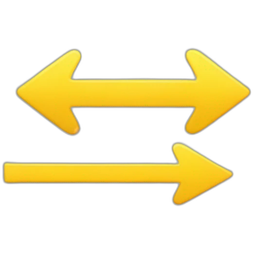 arrow yellow increasing emoji