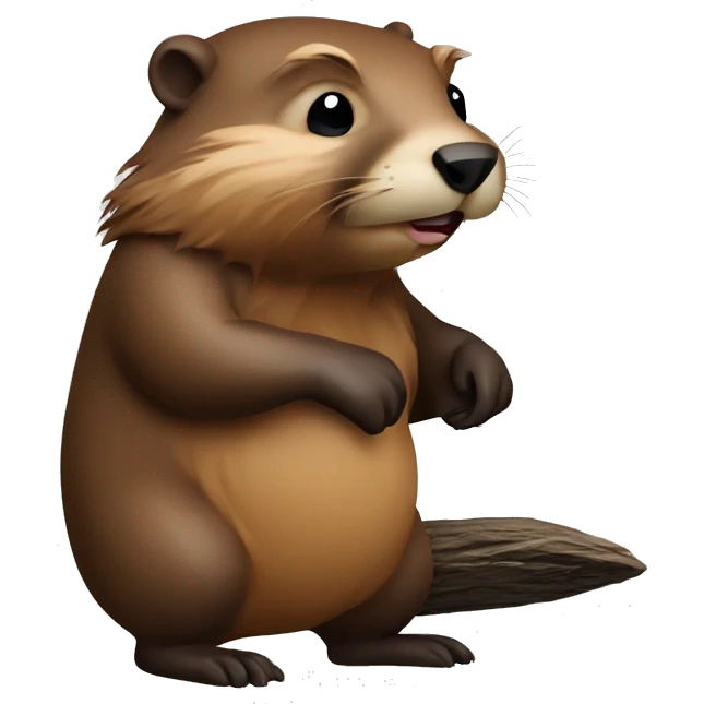 beaver thiking emoji