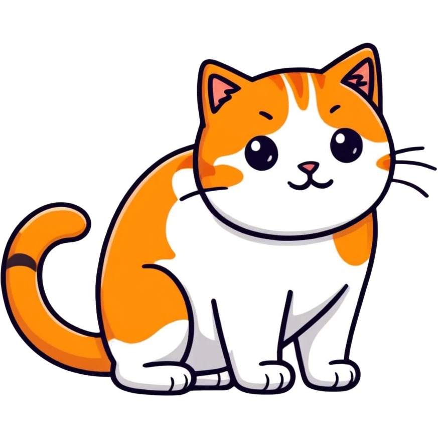 Orange cat  emoji