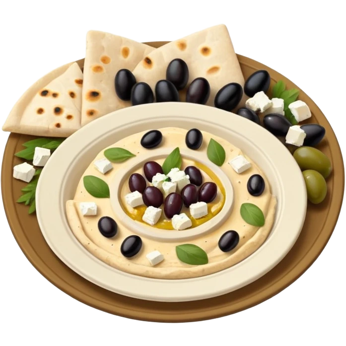 A mediterranean plate. emoji