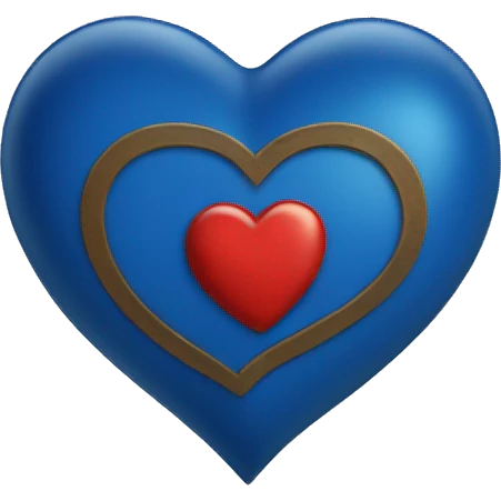 A nave Blue heart emoji