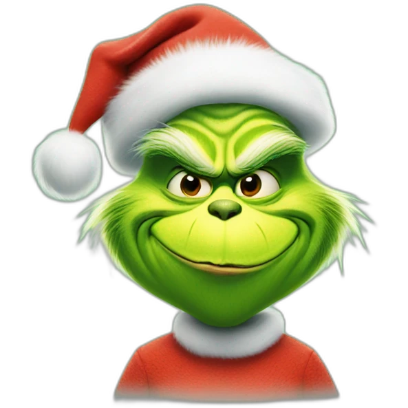 the grinch celebrating christmas emoji