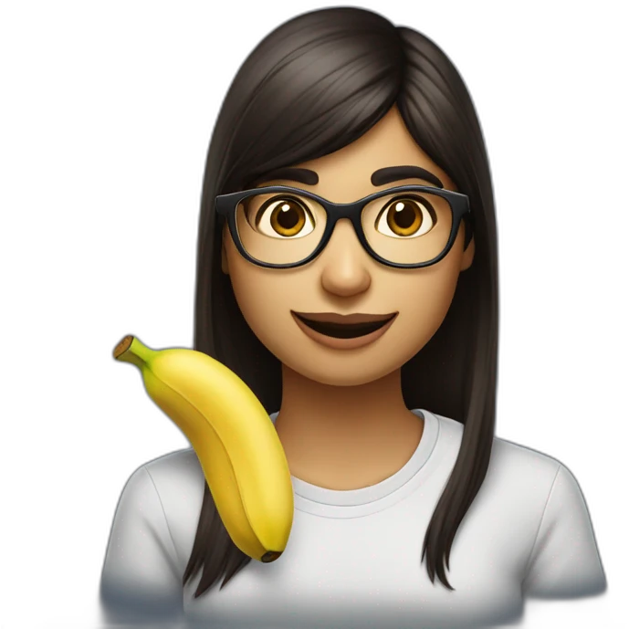 Mia khalifa eat a banana emoji
