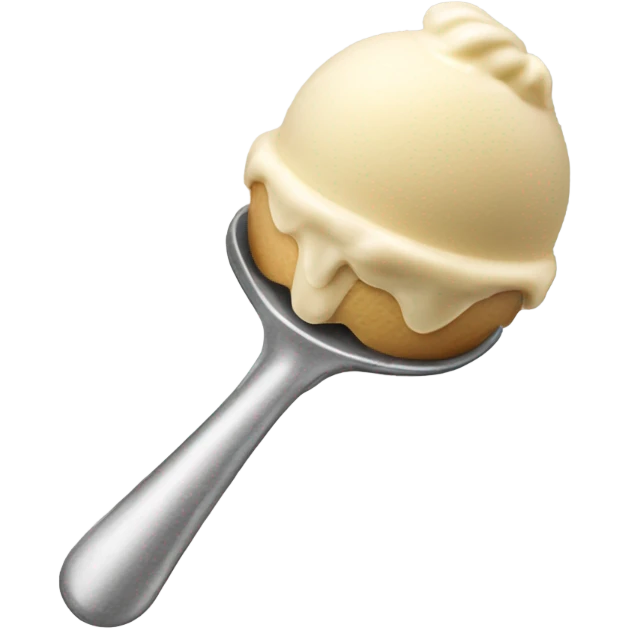 Ice cream scooper spoon emoji