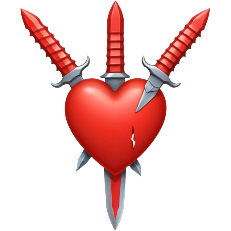 heart pierced by daggers emoji