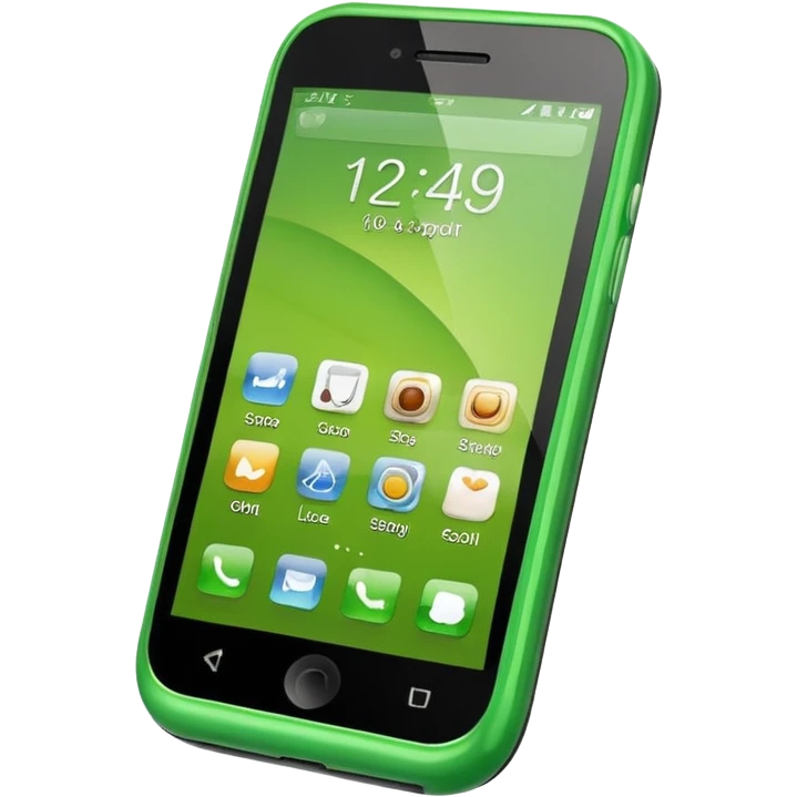 green cell phone emoji
