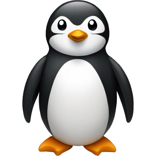 Travel penguin emoji