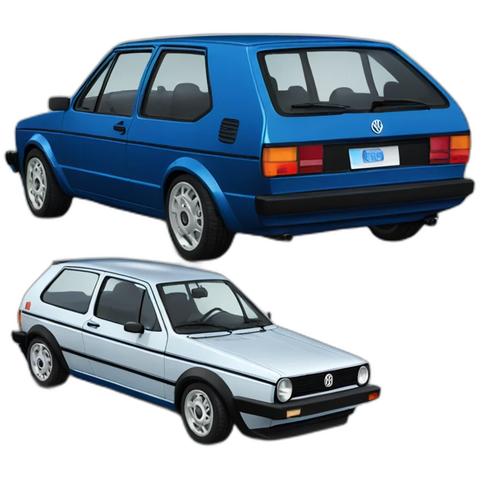 Vw deep blue golf 2 emoji
