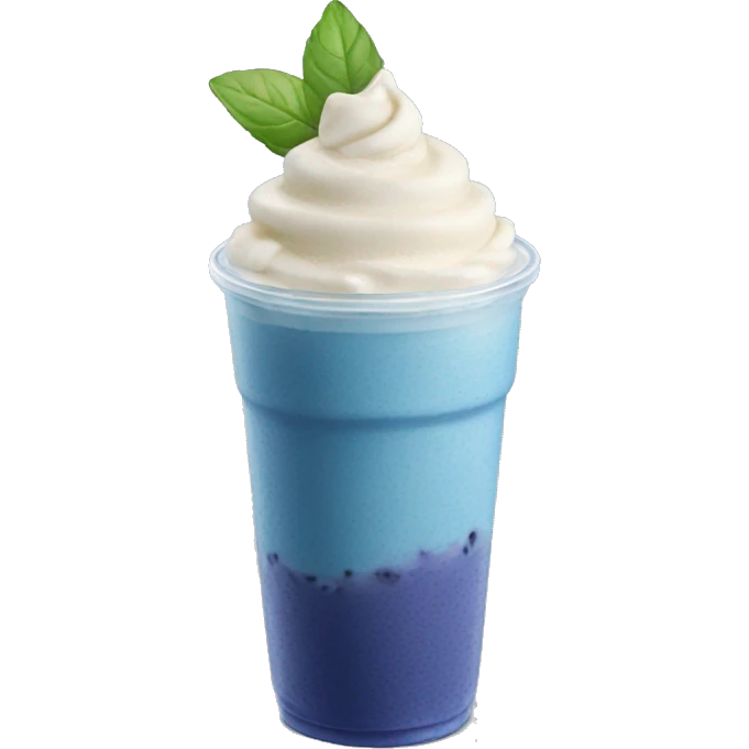 Blueberry frappe emoji