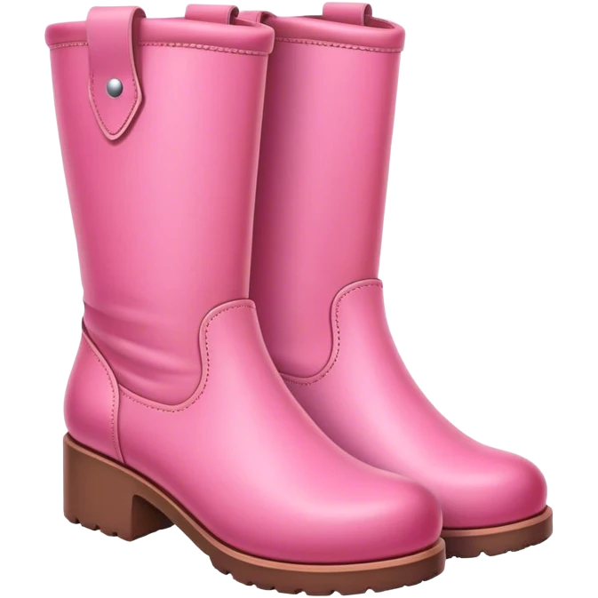 Pink boots ￼ emoji