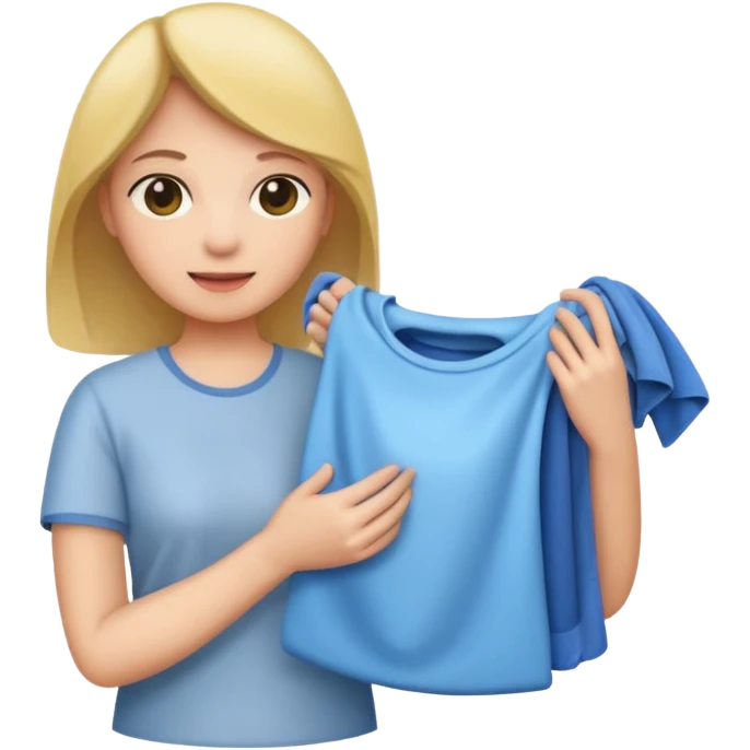 woman holding laundry emoji