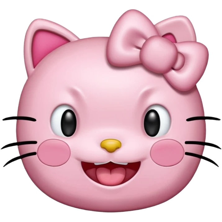Hello Kitty laughing very hard 😂 emoji