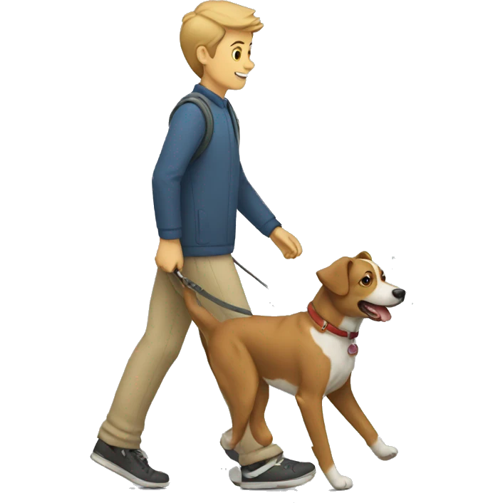 walk the dog emoji