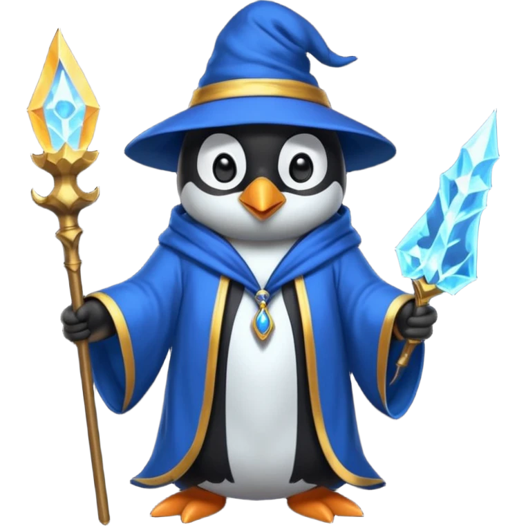 Penguin Wizard emoji