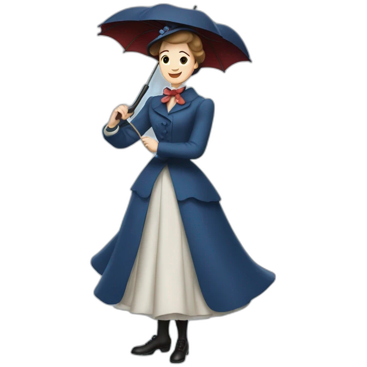 julie andrews as mary poppins emoji