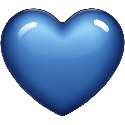 Midnight blue heart emoji