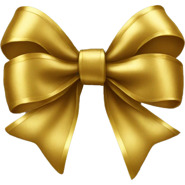 gold bow emoji