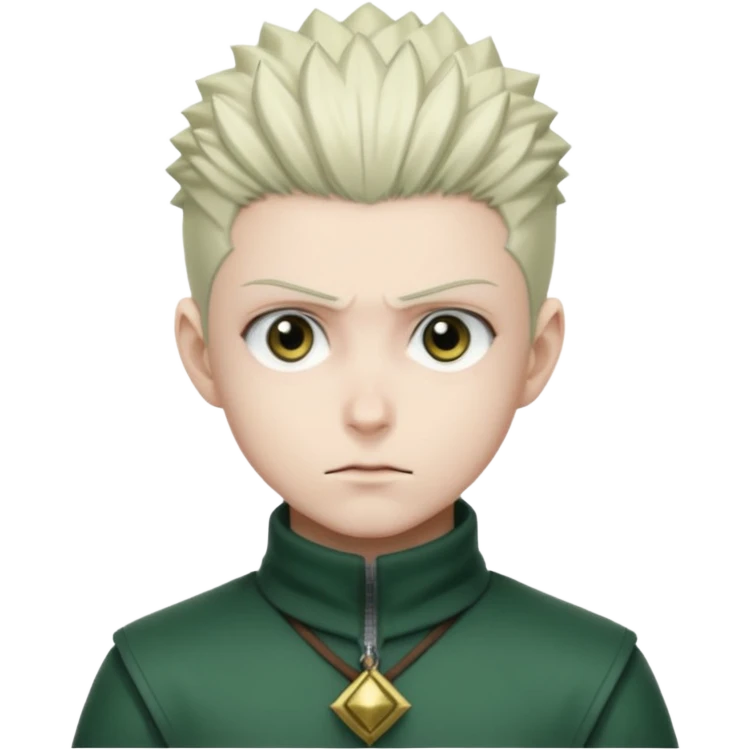 a front view shot of mere from hunter x hunter emoji