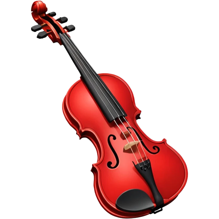 simple red violin emoji