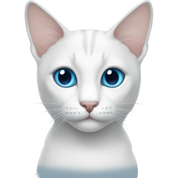 Cat withe eyes blue emoji