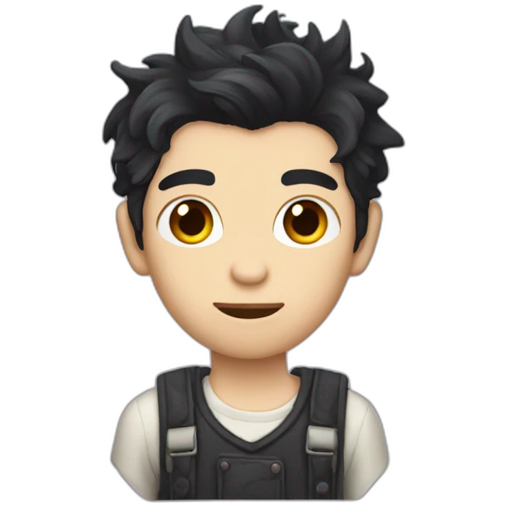 dark choppy hair introvert gardener vampire emoji