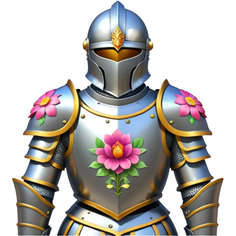 Knight armor  in flowers emoji