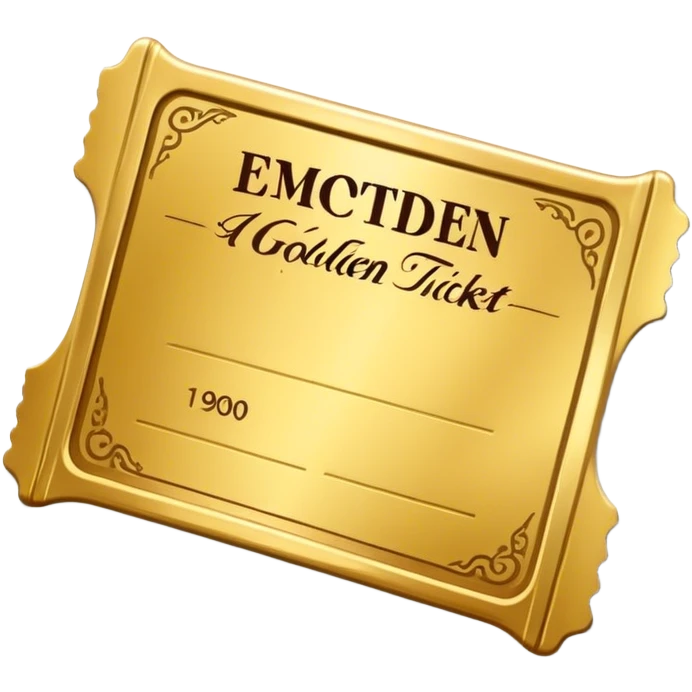 golden ticket emoji