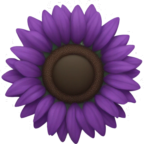 Purple sunflower emoji