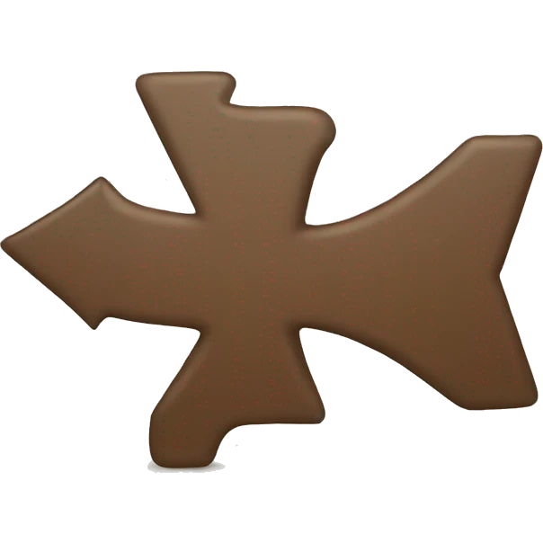 Giving direction to downward by a curved arrow  emoji