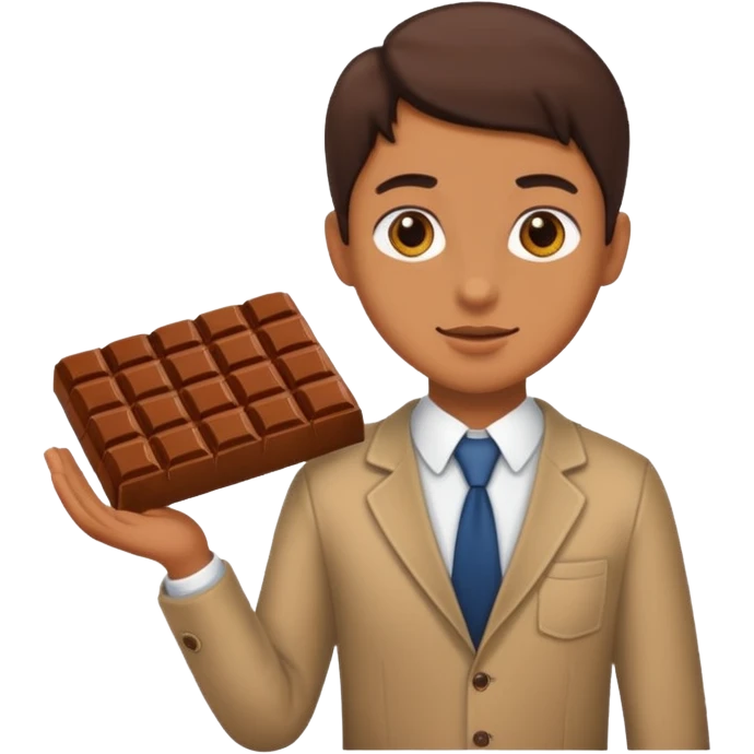 a person going to buy chocolate emoji