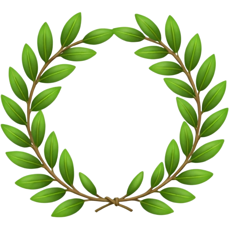 Create a laurel wreath for graduation in university emoji