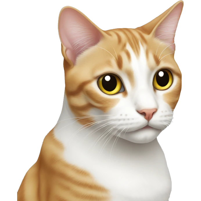 Cat white emoji