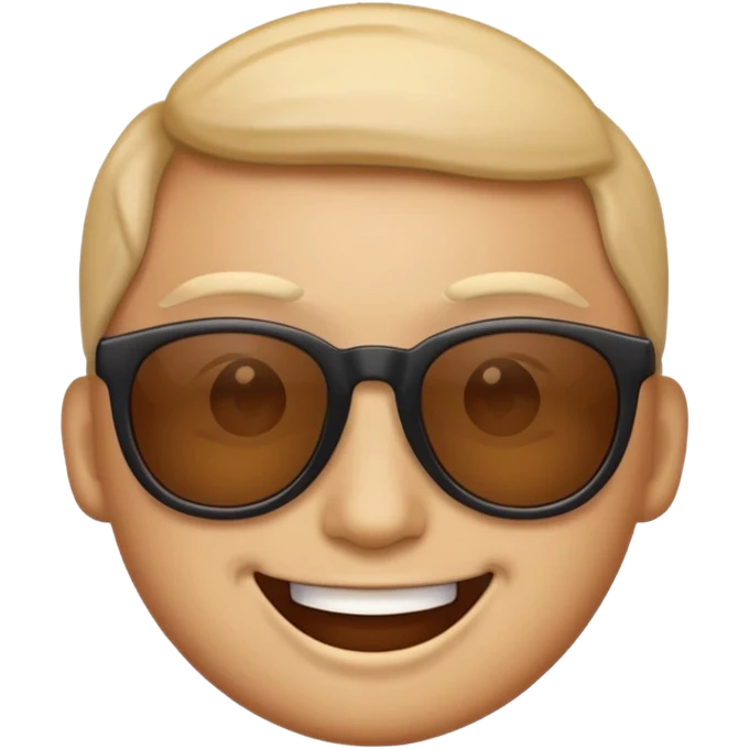 Emoji getting high looking cool emoji