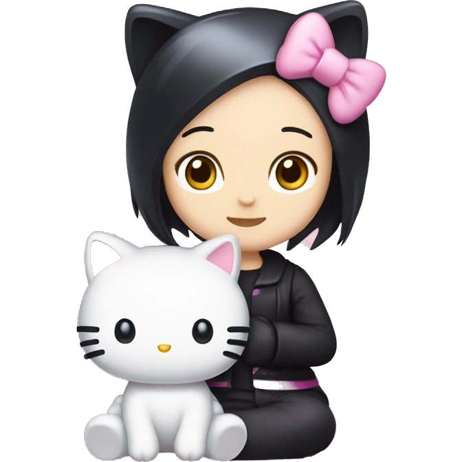 Hello kitty and kuromi emoji