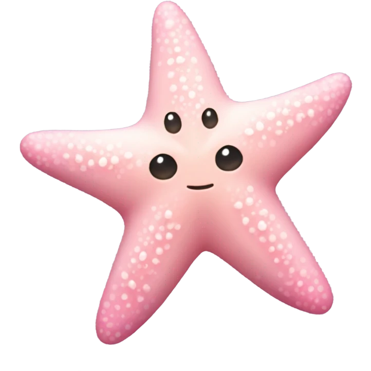 pastel pink starfish emoji