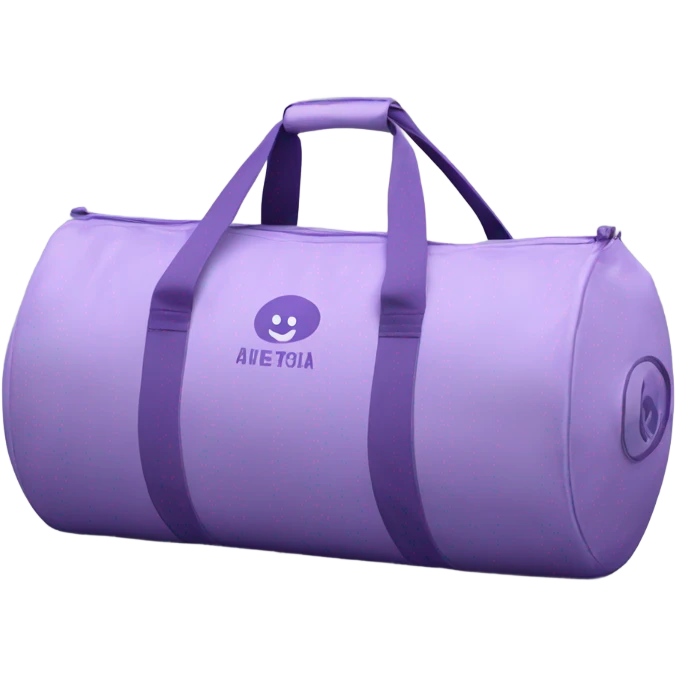 Lavender pisca gym bag emoji