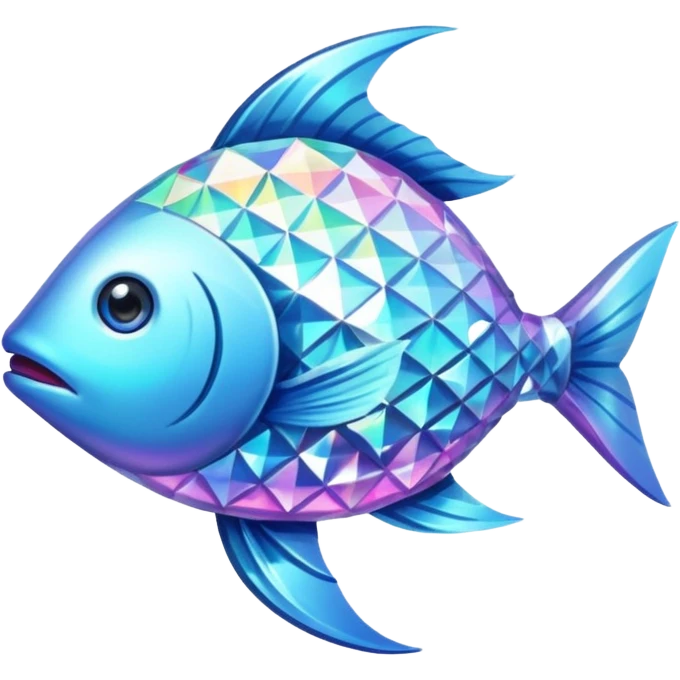 The fish diamond  emoji