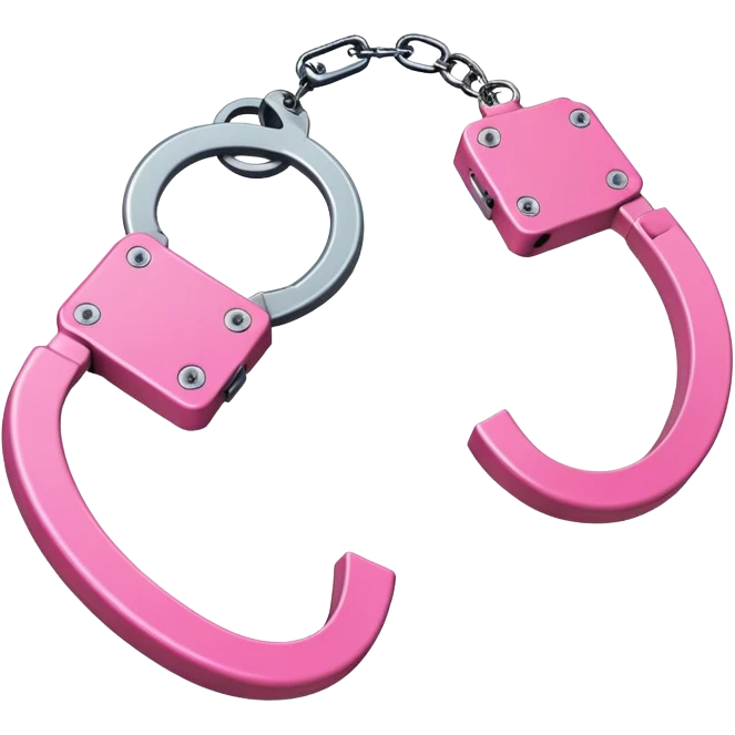 Pink handcuffs  emoji