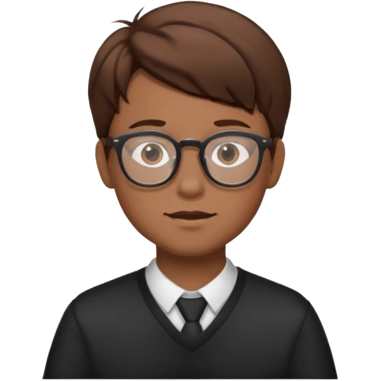Glasses Wearing boy emoji