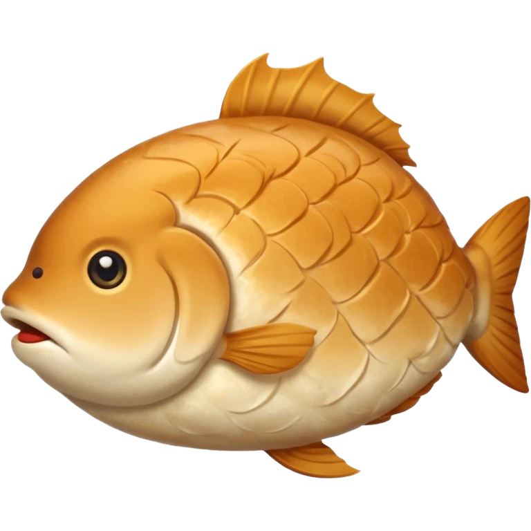 delicous fish-shaped bun like simple emoji for using app  emoji