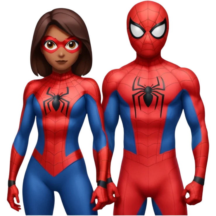 spider man and spider women emoji