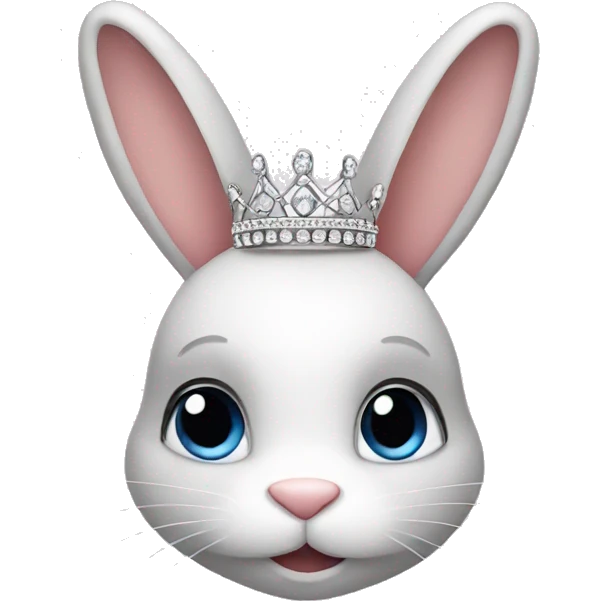 Bunny wearing a tiara  emoji