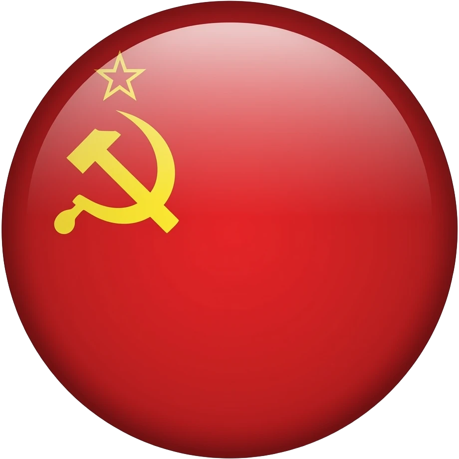 soviet union round flag emoji
