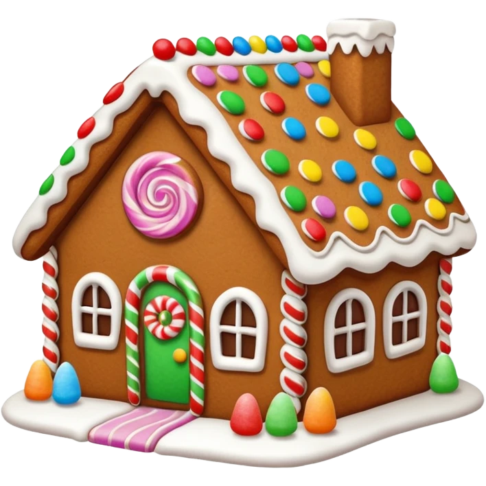 Gingerbread house emoji