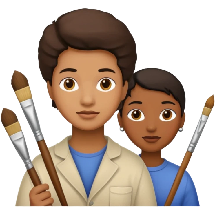 Restorers with Brushes emoji