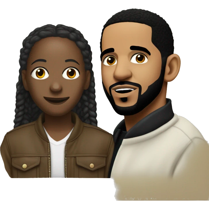drake and kendrick lamar emoji