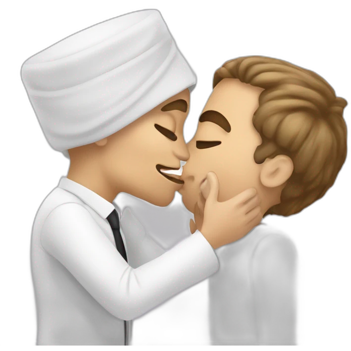 emmanuel macron kiss a mummy emoji